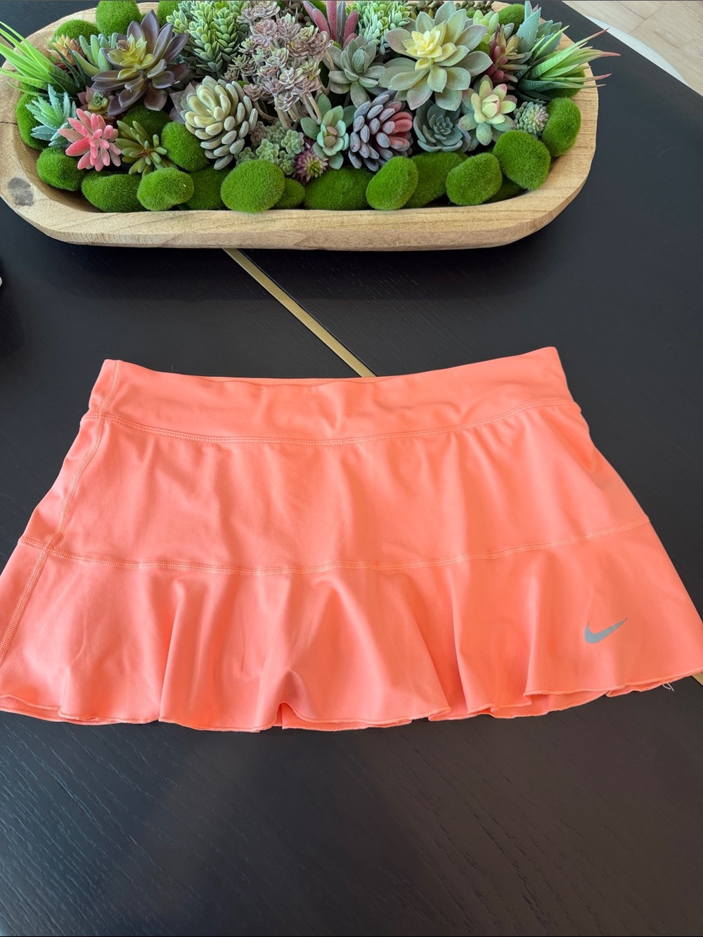 Nike Coral-Orange Tennis Skirt